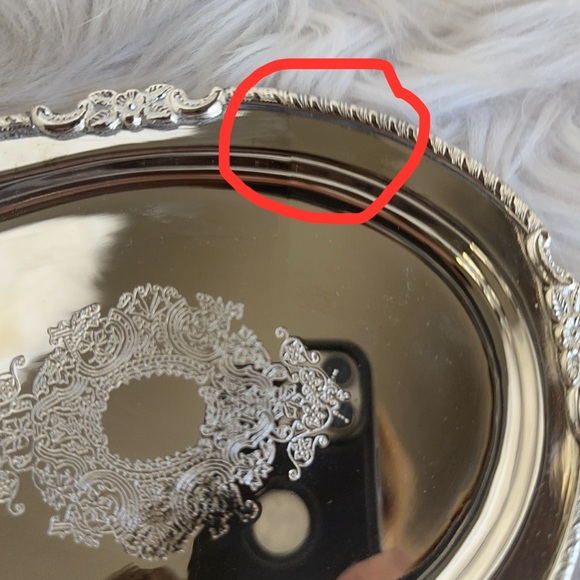 SILVER PLATED ARTICLES TRAY - Picture 12 of 12